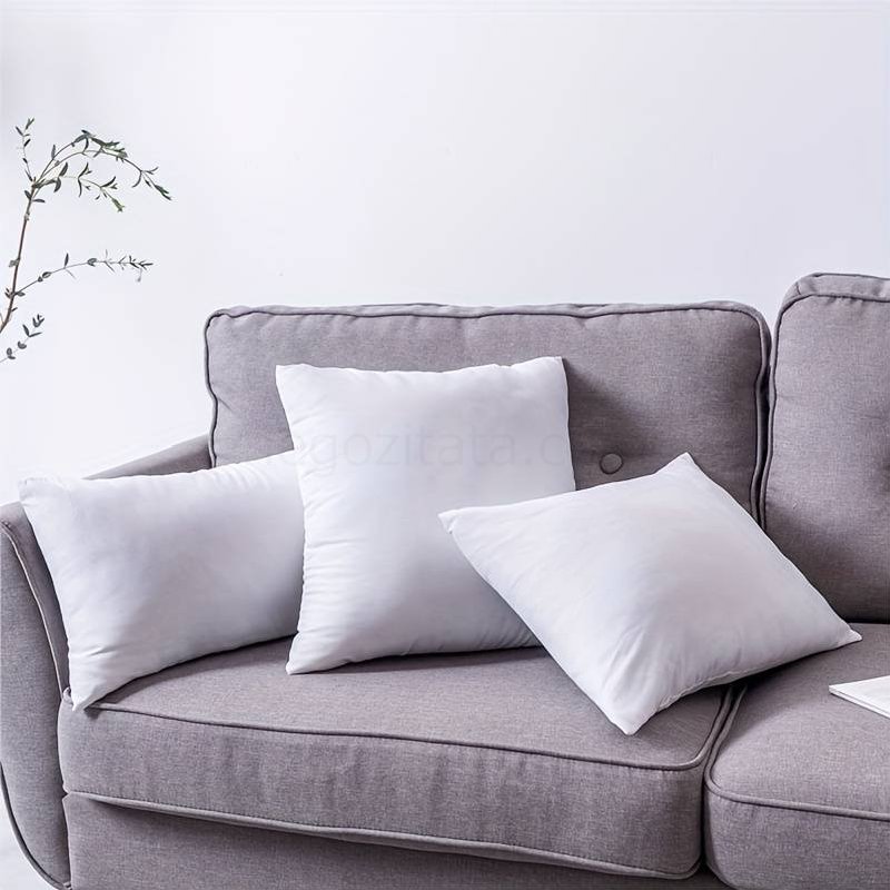 (image for) 1pc Cotton White Throw Pillow Cushion Pillow Core Sofa Car Seat Pillow Insert Home Decor Pillows Ramadan
