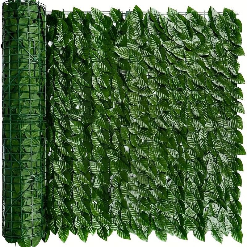 (image for) 1pc Artificial Ivy Fence for Outdoor Garden Decoration - Enhance Privacy & Add Greenery with Fake Leaf Balcony Fencing & UV Wall Decore