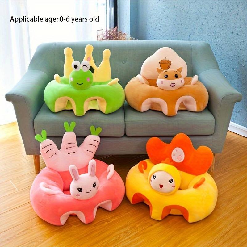 (image for) 1pc Cartoon Baby Learning Seat Sofa, Children's Plush Sofa, Lazy Sofa Chair, Baby Learning Seat Chair, Suitable For Babies Weighing Less Than 30 Catties