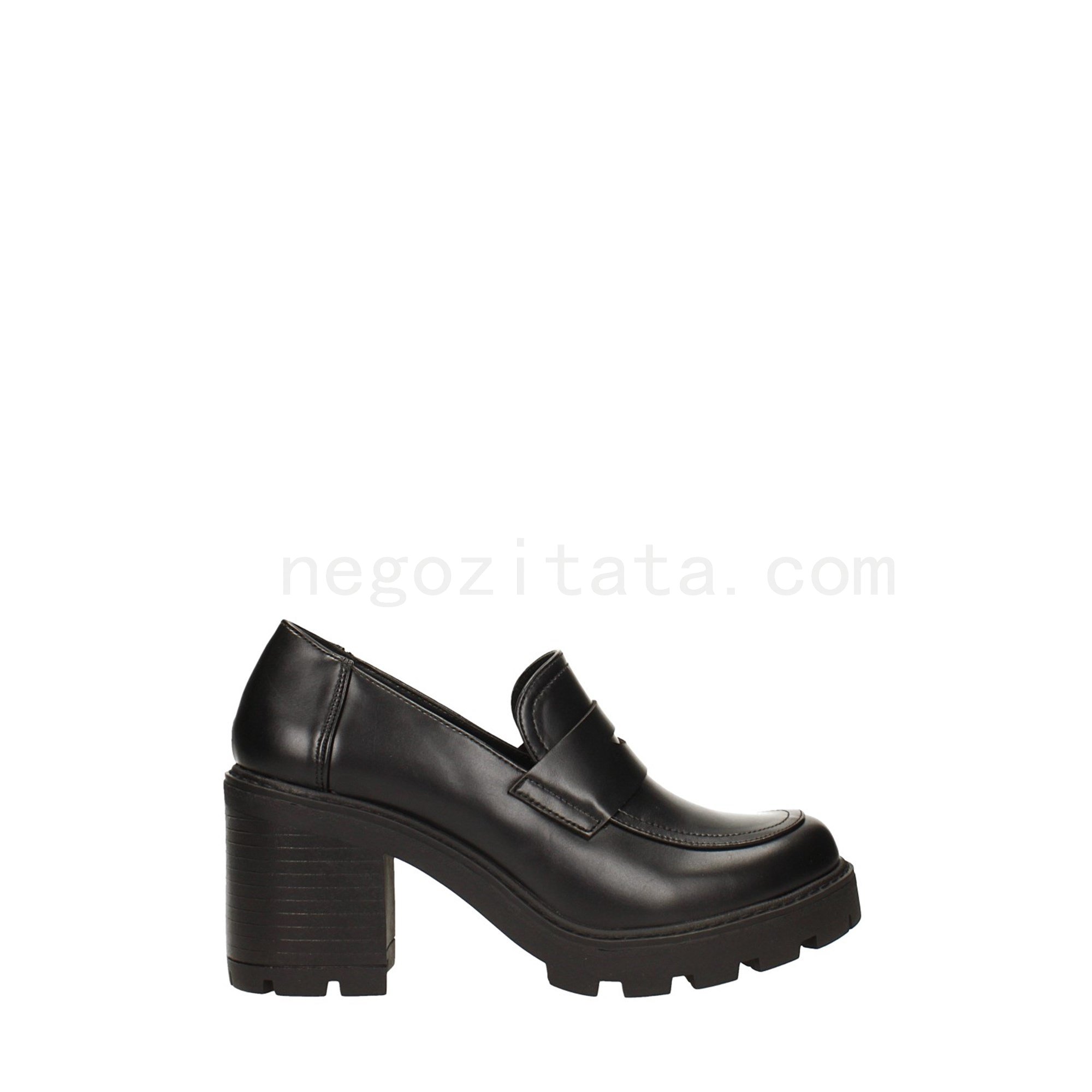 (image for) Pumps mocassino nere con tacco largo alto 7cm tata Black Friday 2023