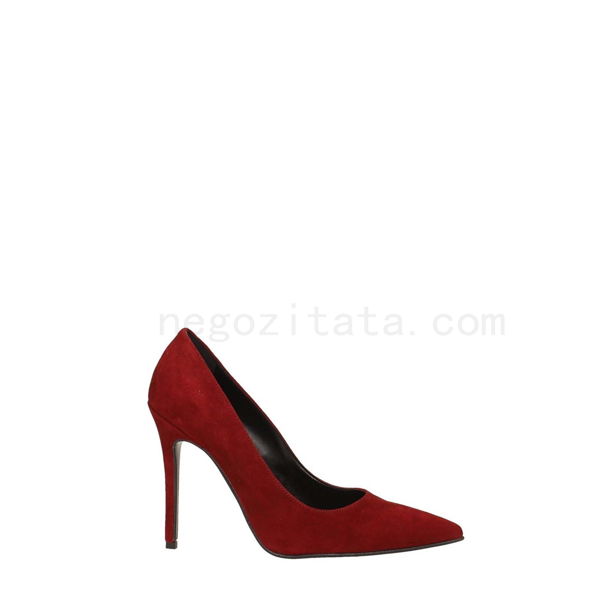 (image for) Décolleté bordeaux in vera pelle, Made in Italy, Tacco alto 10cm Shop On Line